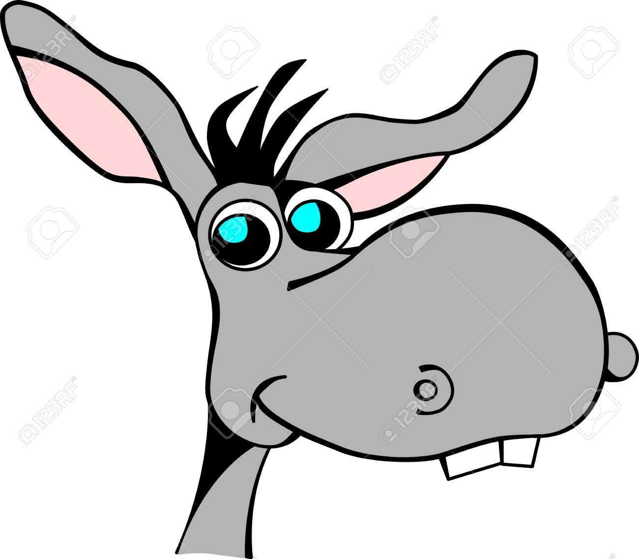 1300x1138 Donkey Face Clipart