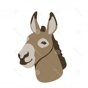 300x300 Donkey Face Face Donkey Animal Icon Vector Image Can Also Be Used