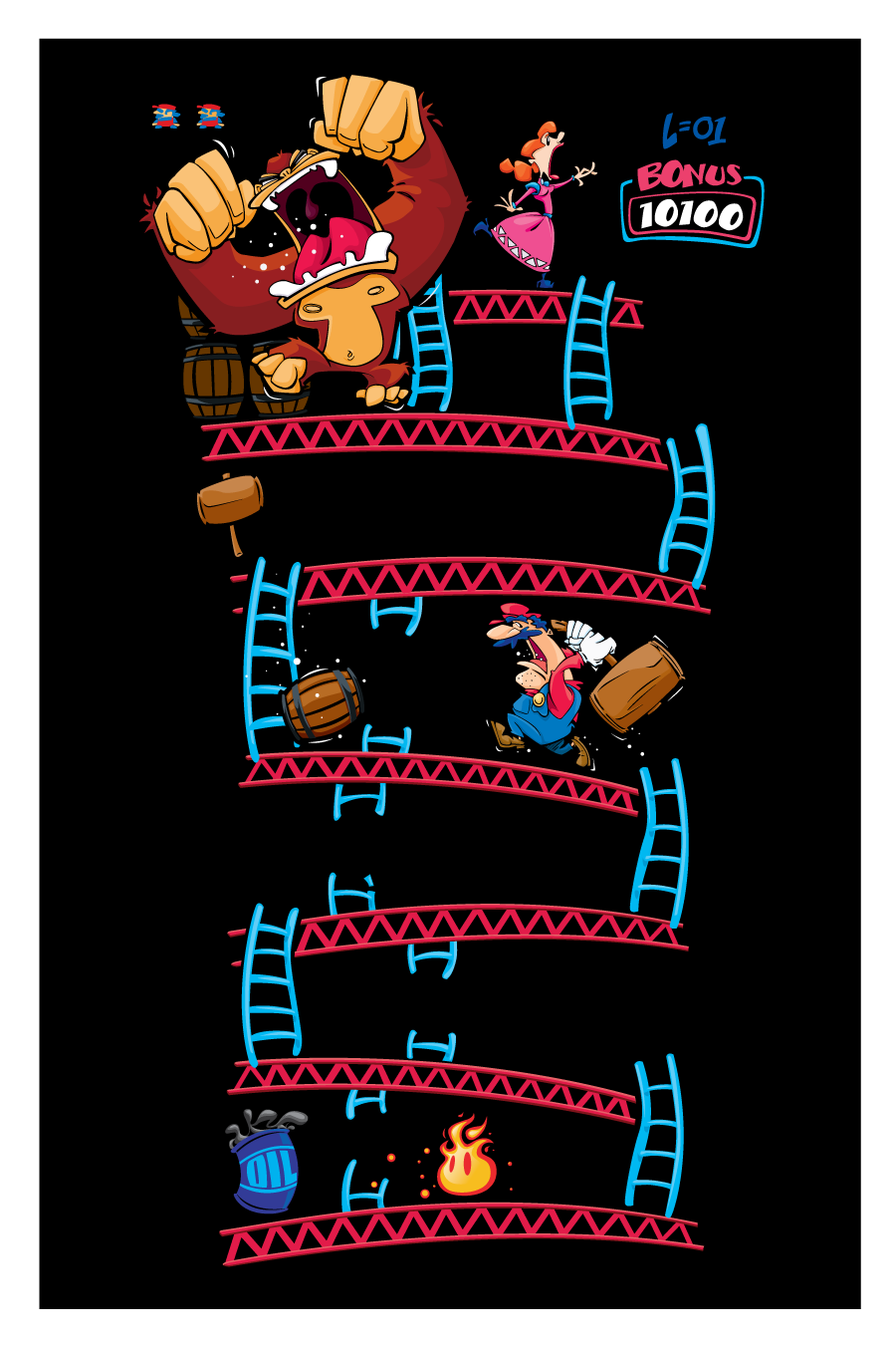 900x1350 Donkey Kong On Behance
