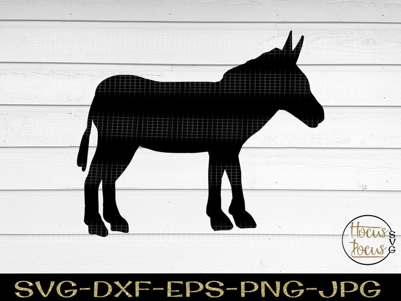 Donkey Silhouette Vector at Vectorified.com | Collection of Donkey ...