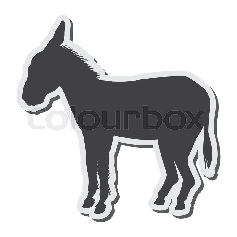 Donkey Silhouette Vector at Vectorified.com | Collection of Donkey ...