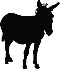 Donkey Silhouette Vector at Vectorified.com | Collection of Donkey ...