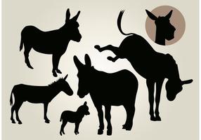 286x200 Donkey Free Vector Art