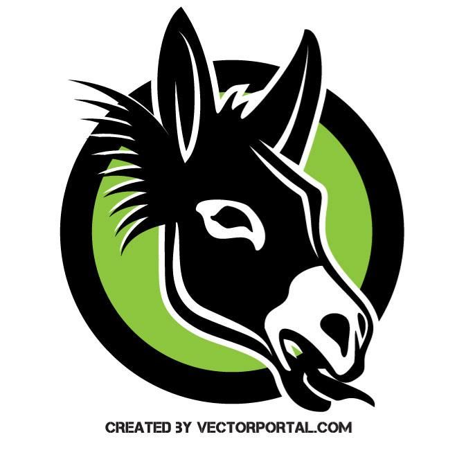660x660 Donkey Vector Clip Art Animal Vectors Clip Art, Free Vector