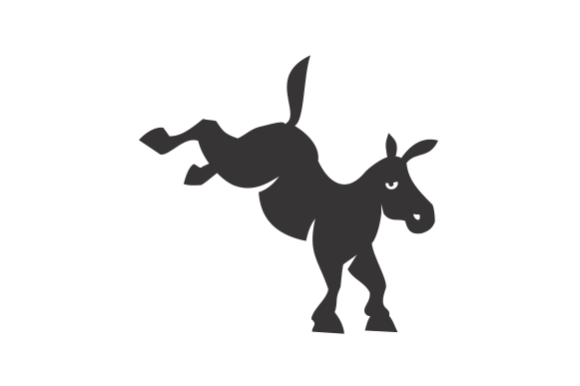 580x386 Vector Of Donkey Graphic