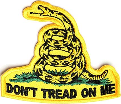 425x366 Don't Tread On Me Yellow Snake Gadsden Flag Patch