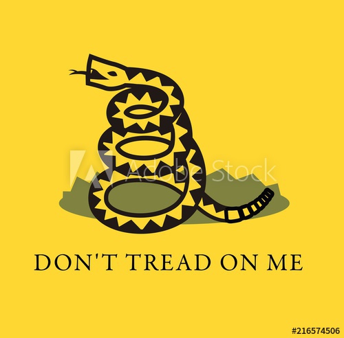 500x492 Libertarian Rattlesnake Flag