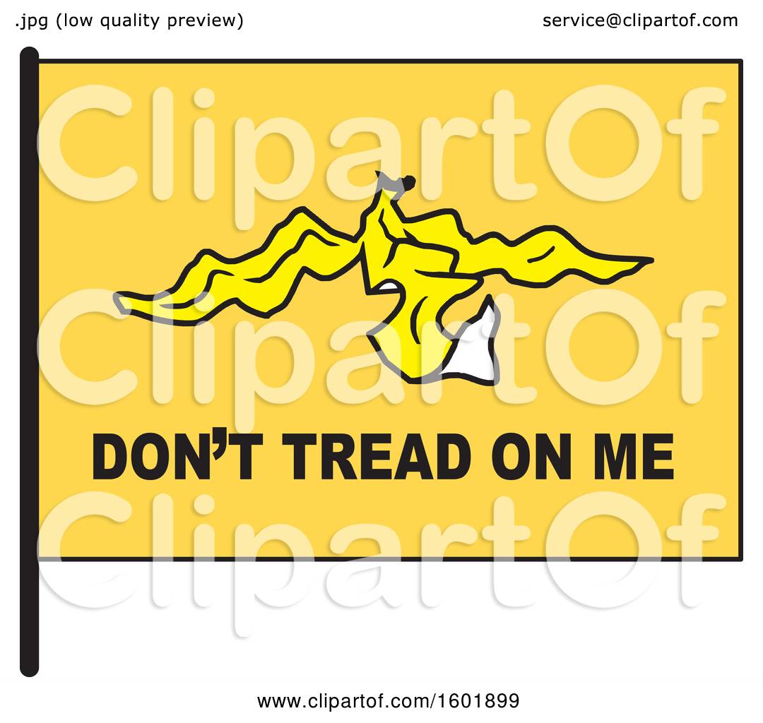 1080x1024 Clipart Of A Dont Tread On Me Banana Peel Flag