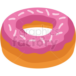 300x300 Donut Vector Flat Icon Clipart With No Background Clipart Royalty
