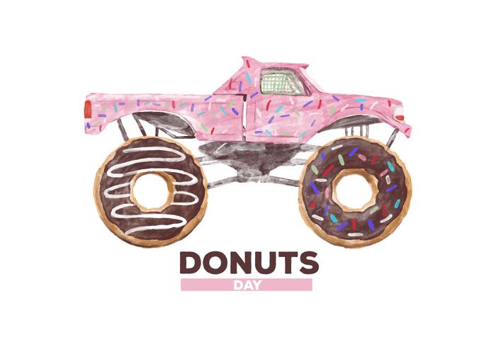 700x490 Free Donuts Watercolor Vector