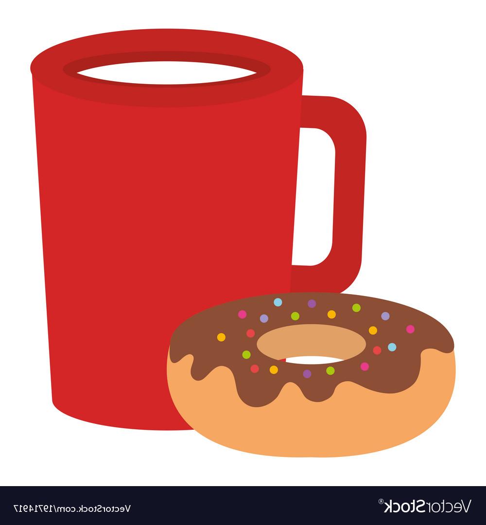 1000x1080 Top Donut And Coffee Cup Icon Vector Free Free Vector Art