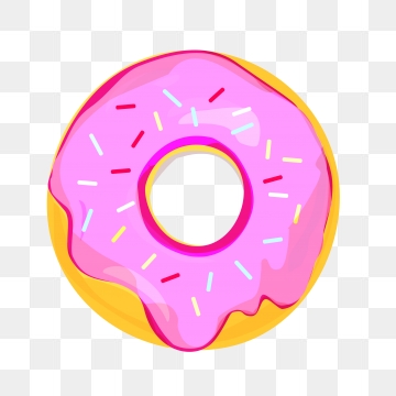360x360 Donut Vector, Free Download Donut Vector, Happy Birthday Donut