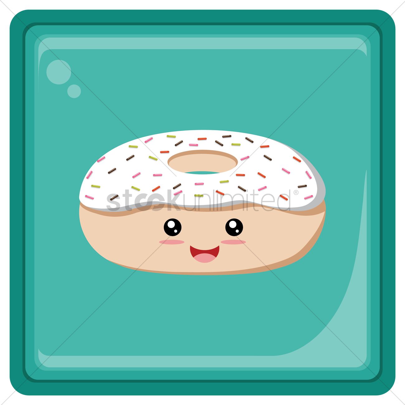 1300x1300 Donut Vector Image