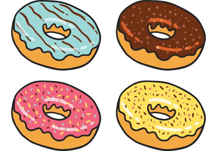 700x490 Donut Vector Pack