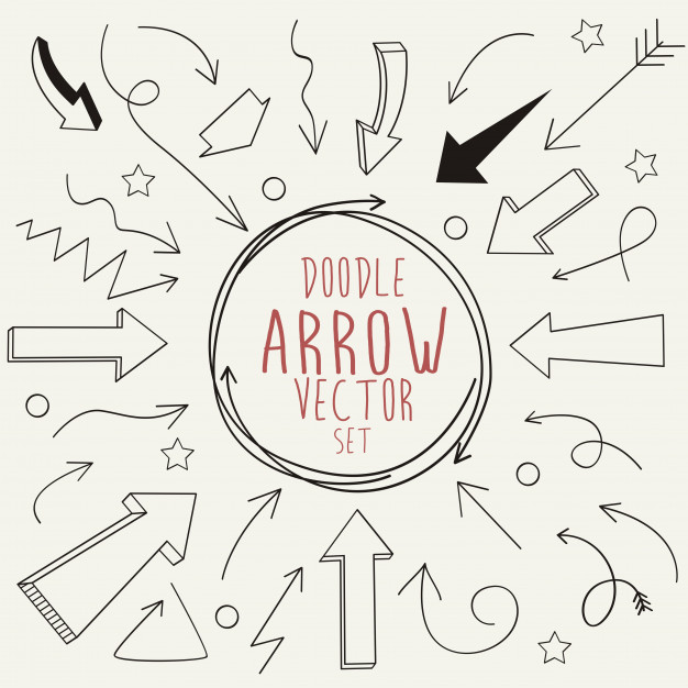 626x626 Doodle Arrows Vector Premium Download