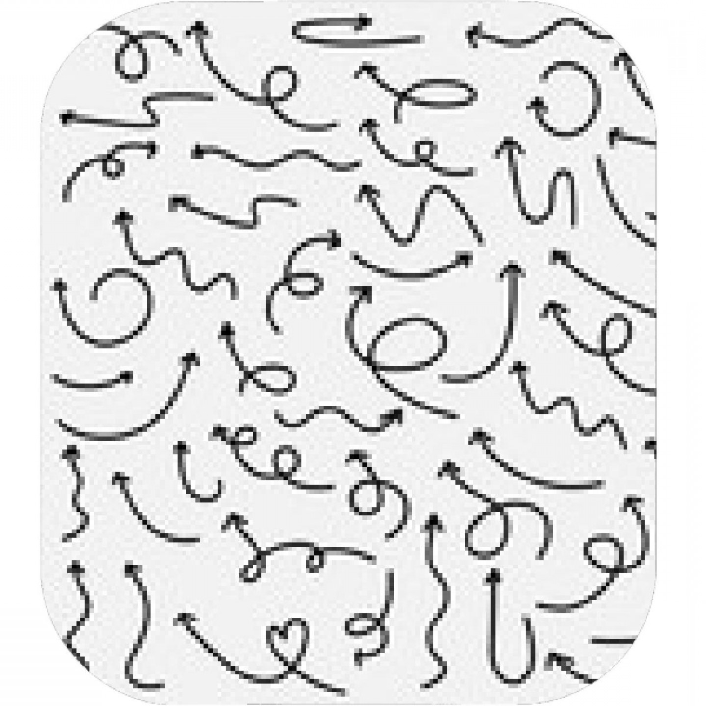 1440x1440 Hand Drawn Arrows Doodle Vector Set Set Of Simple Arrow Sketches