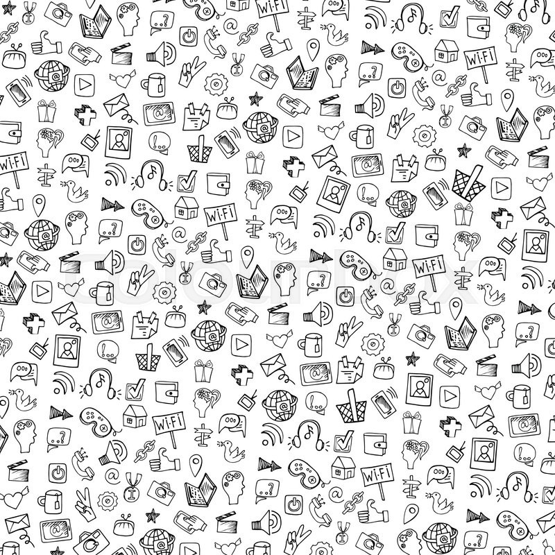 Doodle Background Vector at Vectorified.com | Collection of Doodle ...