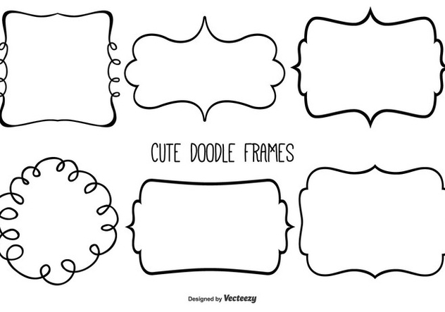 Cute Doodle Frame Set Free Vector Download Cannypic 632x443 Cute Doodle Frame Set Free Vector Download Cannypic
