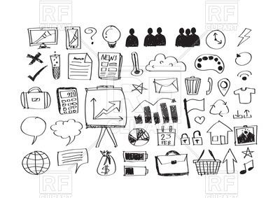 Doodle Business Icons Vector Image Of Design Elements Tumdee 400x283 Doodle Business Icons Vector Image Of Design Elements Tumdee