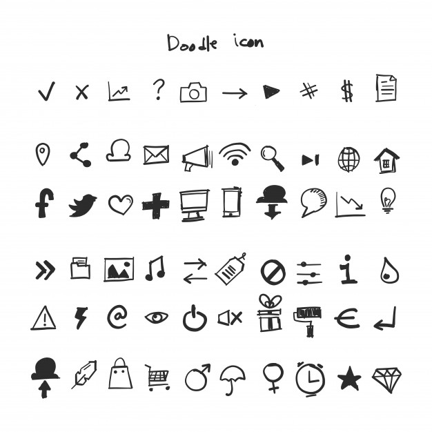 Doodle Icon Vector Free Download 626x626 Doodle Icon Vector Free Download