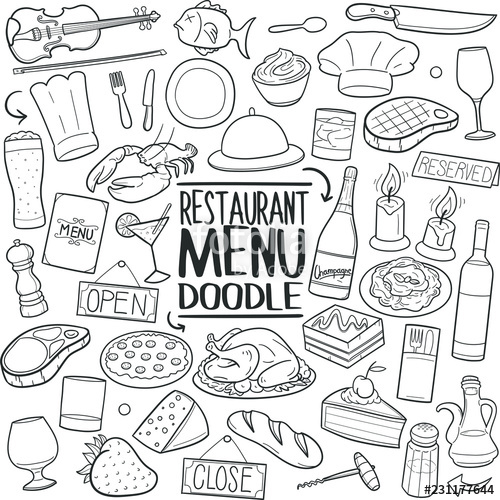 Restaurant Food Menu Traditional Doodle Icons Sketch Hand Made 500x500 Restaurant Food Menu Traditional Doodle Icons Sketch Hand Made