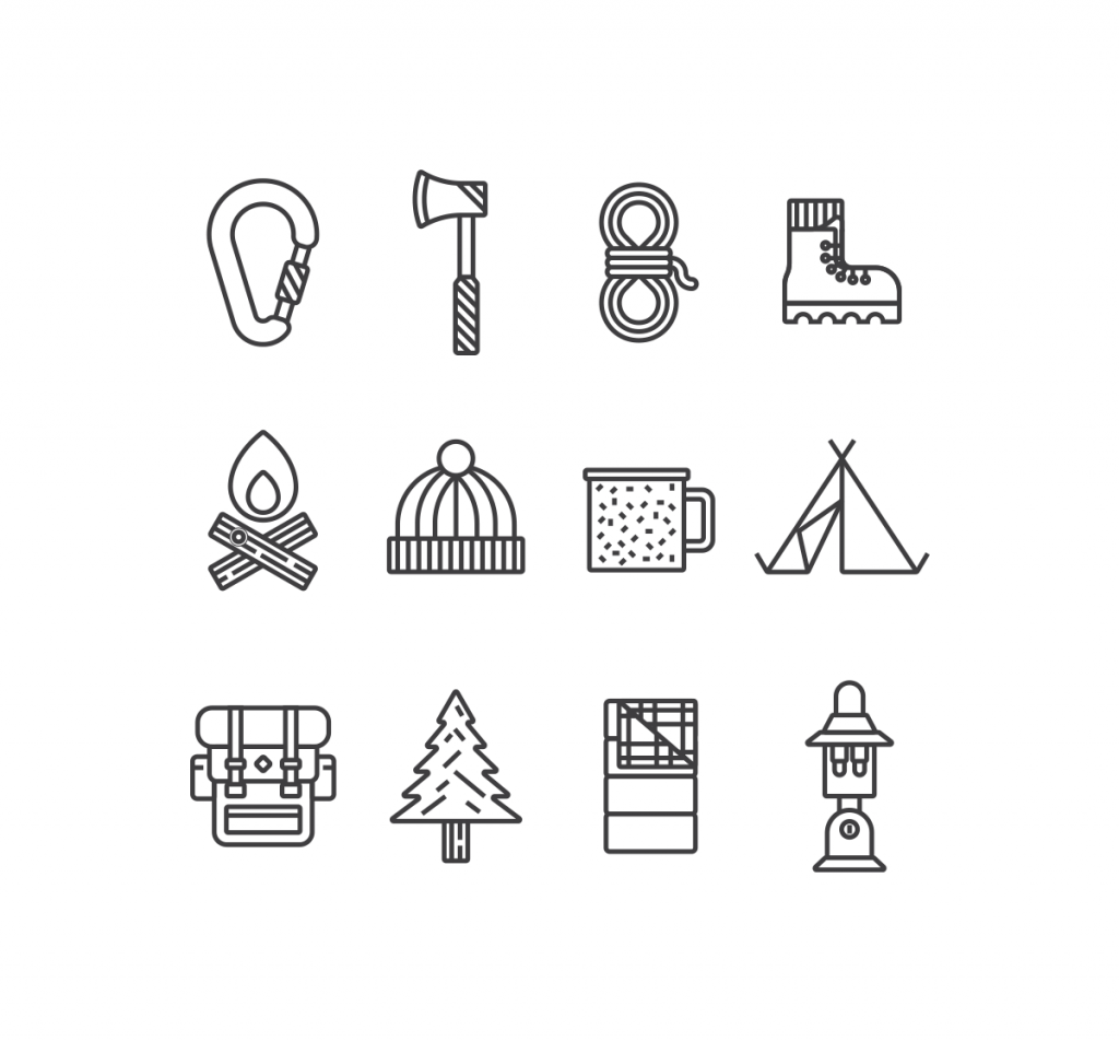 Free Camping Vector Icon Sets 1024x952 Free Camping Vector Icon Sets