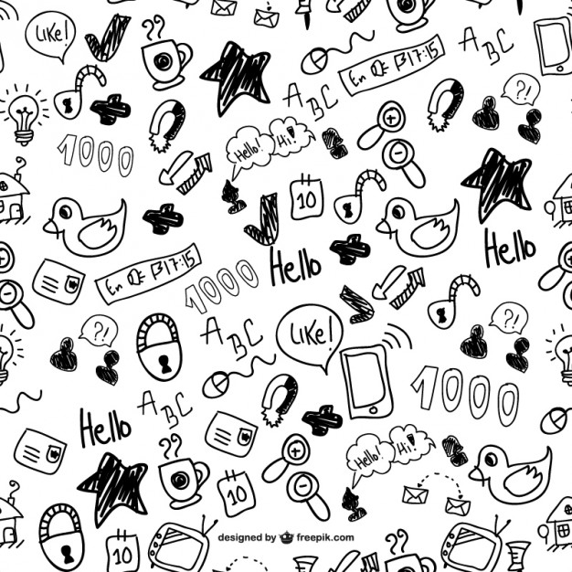 Cute Doodles Seamless Pattern Vector Free Download 626x626 Cute Doodles Seamless Pattern Vector Free Download