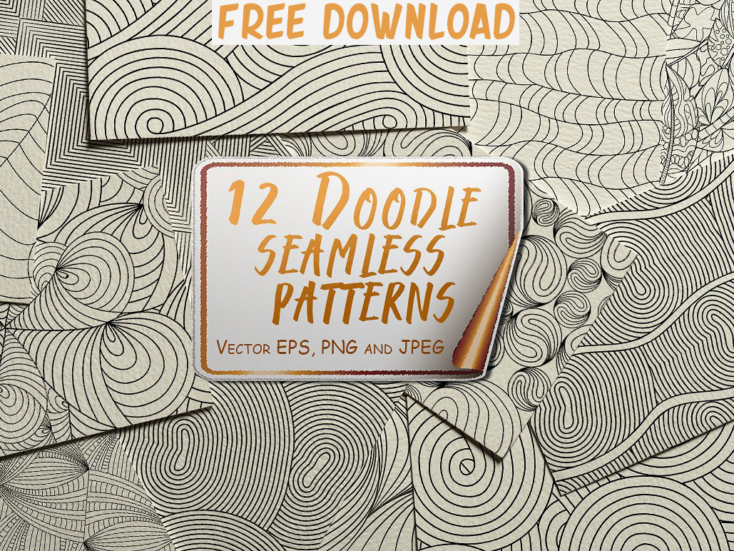 Doodle Seamless Patterns 1029x772 Doodle Seamless Patterns