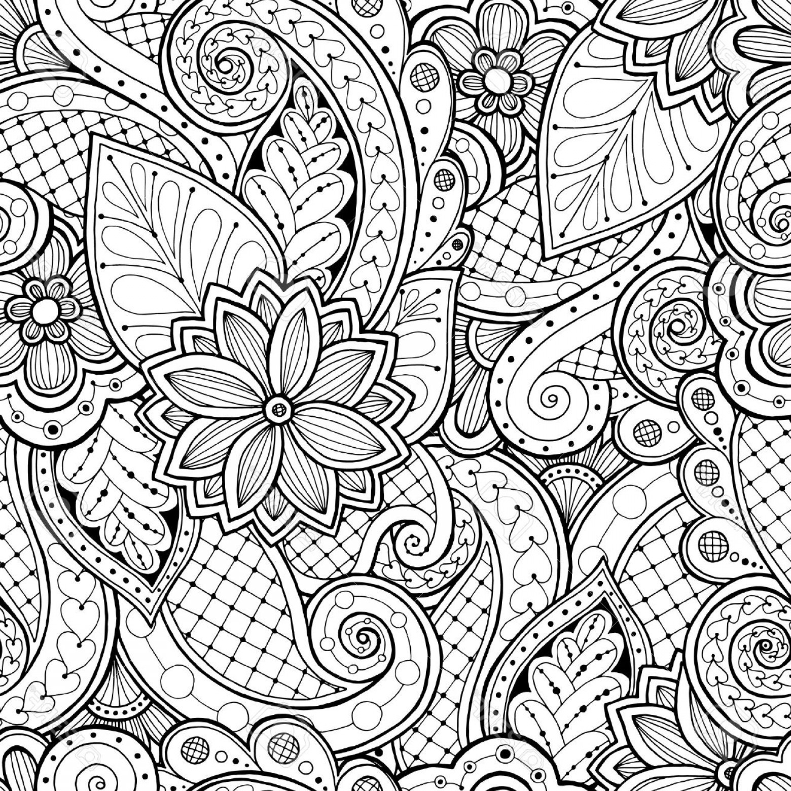 Photostock Vector Doodle Seamless Background In Vector 1560x1560 Photostock Vector Doodle Seamless Background In Vector