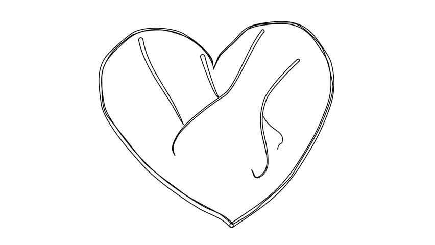 852x480 Animated Sketch Vector Drawing Doodle Stock Footage Video