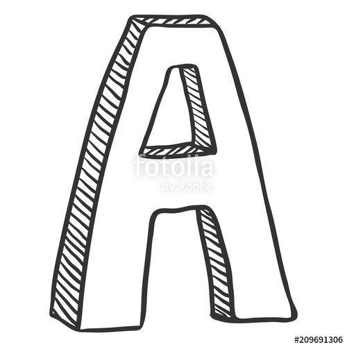 500x500 Vector Single Doodle Sketch Illustration