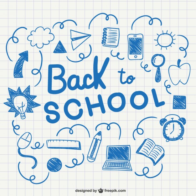 626x626 Back To School Doodles Sketch Vector Free Download