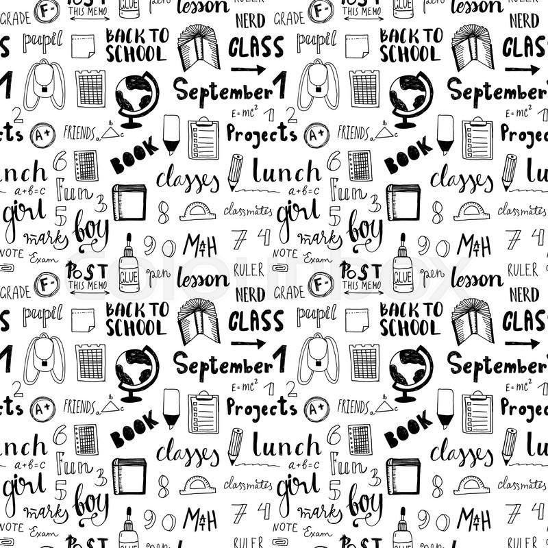 Hand Drawn Back To School Doodle Stock Vector Colourbox 800x800 Hand Drawn Back To School Doodle Stock Vector Colourbox