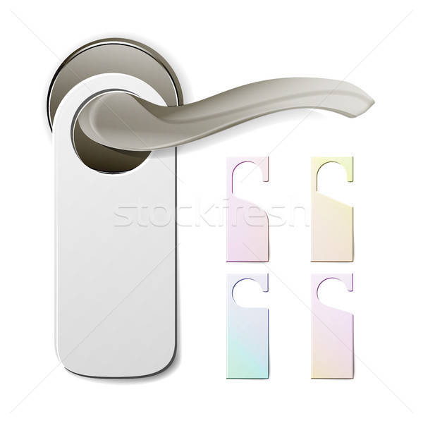 600x600 Metal Door Handle Lock With Hanger Hostel, Hotel Hanger Sign