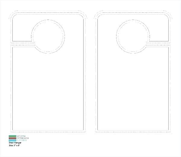 600x520 Door Hanger Template Do Not Disturb Newlywed Diy Knob Hangers