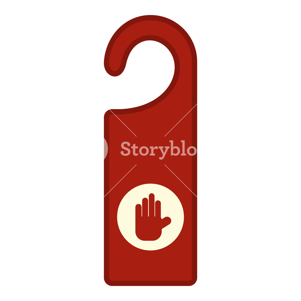 1000x1000 Door Hanger Icon Flat Illustration Of Door Hanger Vector Icon