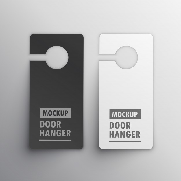 626x626 Door Hanger Mockup Vector Free Download
