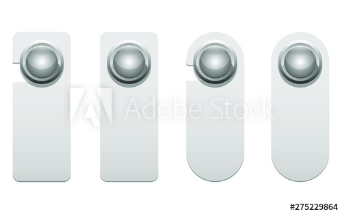 500x313 Door Hanger Vector Design Illustration Isolated On White