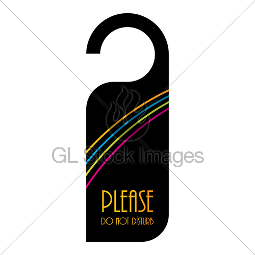 500x500 Do Not Disturb Door Hanger, Vector Design Gl Stock Images