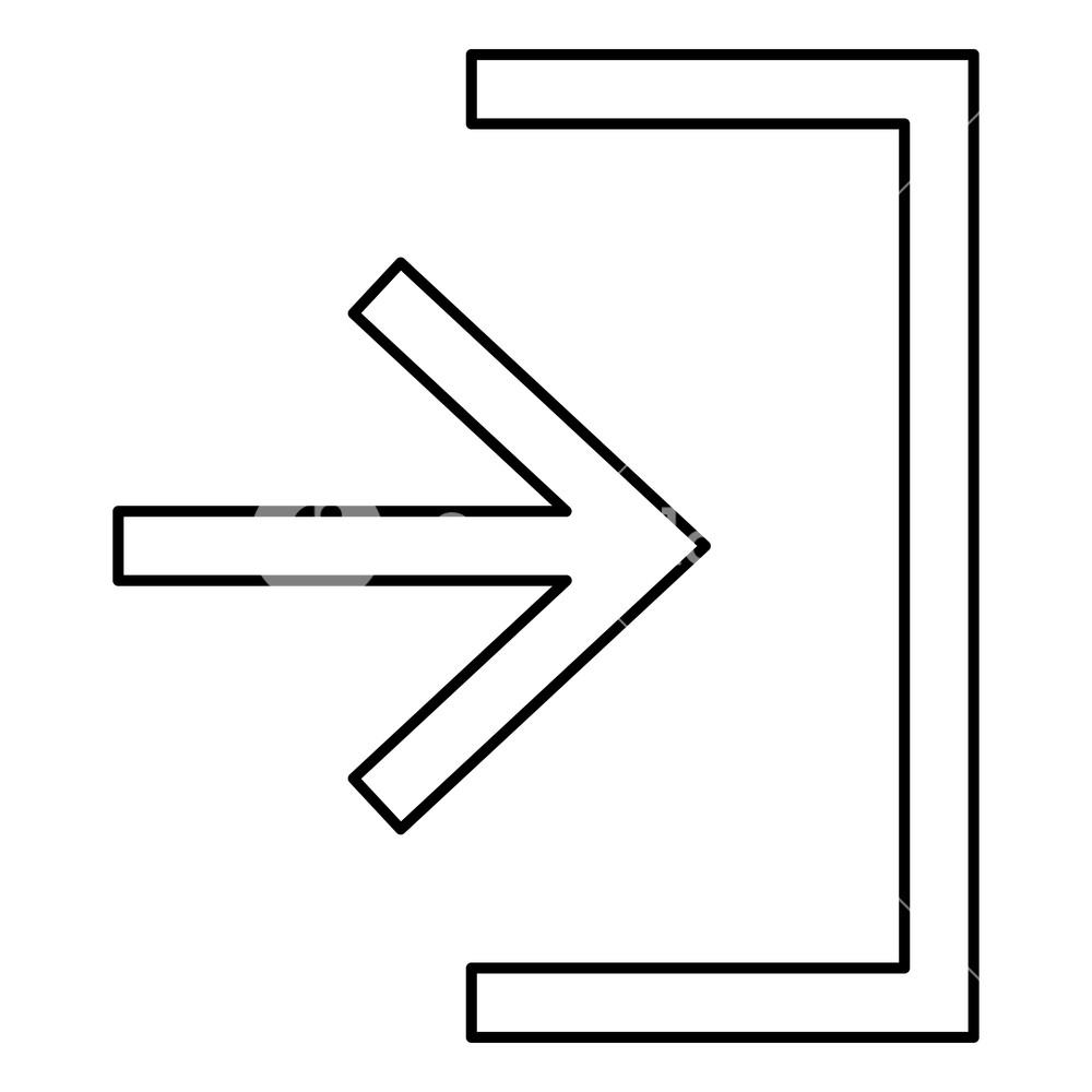 Entry Input Enter Door Icon Black Color Vector Illustration Flat 1000x1000 Entry Input Enter Door Icon Black Color Vector Illustration Flat
