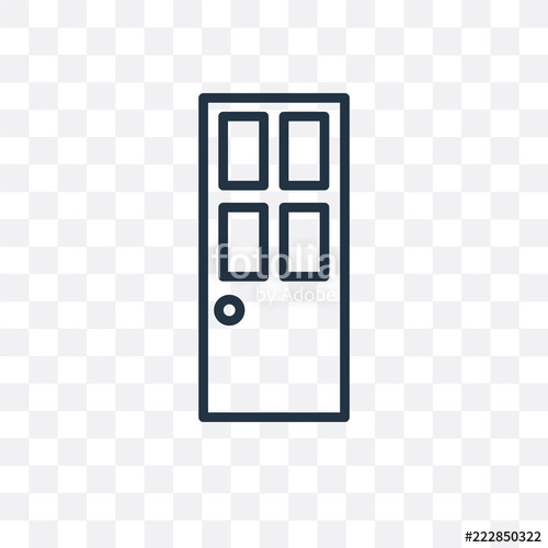 Door Icon Isolated On Transparent Background Simple And Editable 500x500 Door Icon Isolated On Transparent Background Simple And Editable