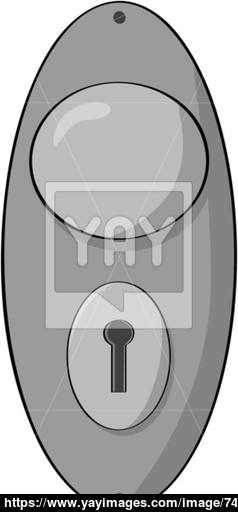 238x512 Door Knob Vector