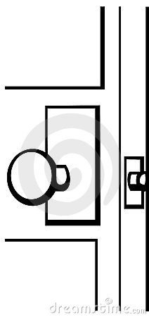 212x450 Door Knob Vector Illustration