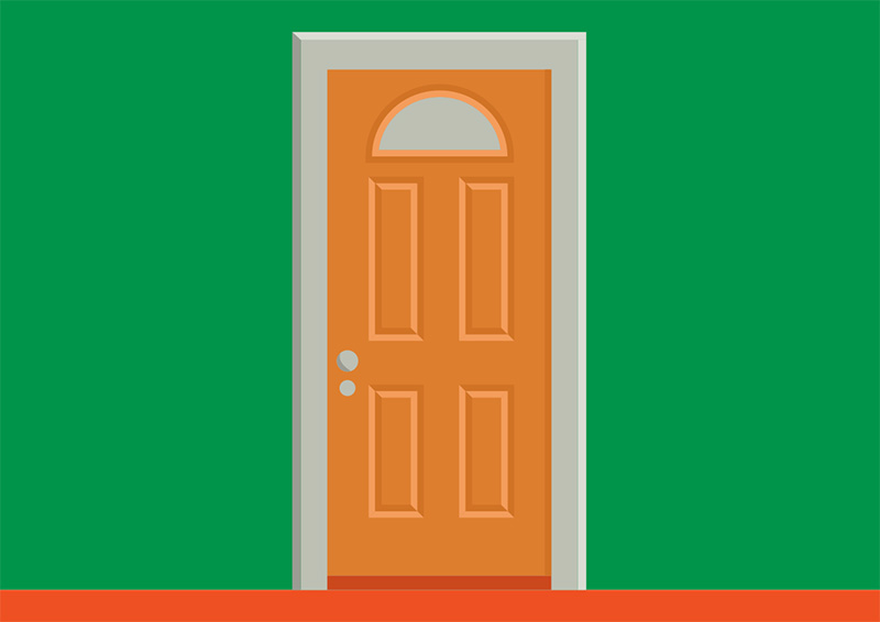 800x566 Flat Vector Door