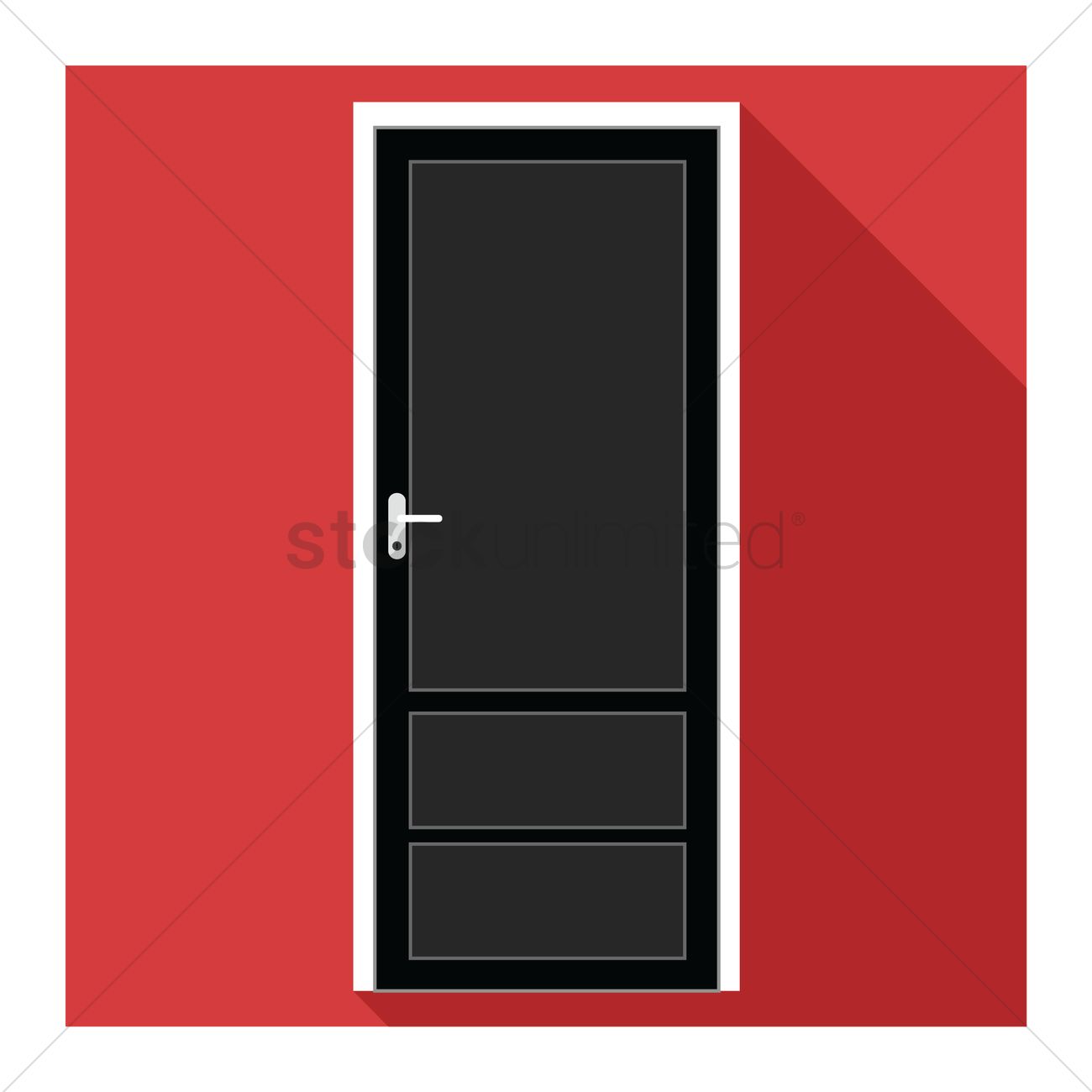 1300x1300 Free House Door Vector Image