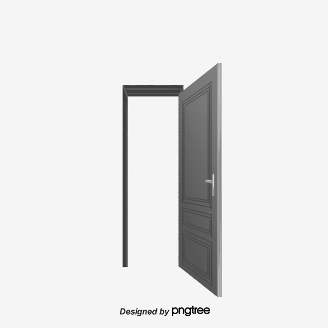 640x640 Open Cartoon Door Vector Diagram, Cartoon Vector, Door Vector