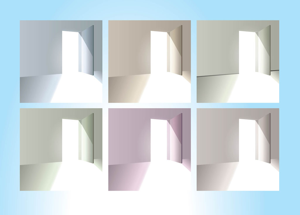 1024x734 Open Door Vectors Vector Art Graphics