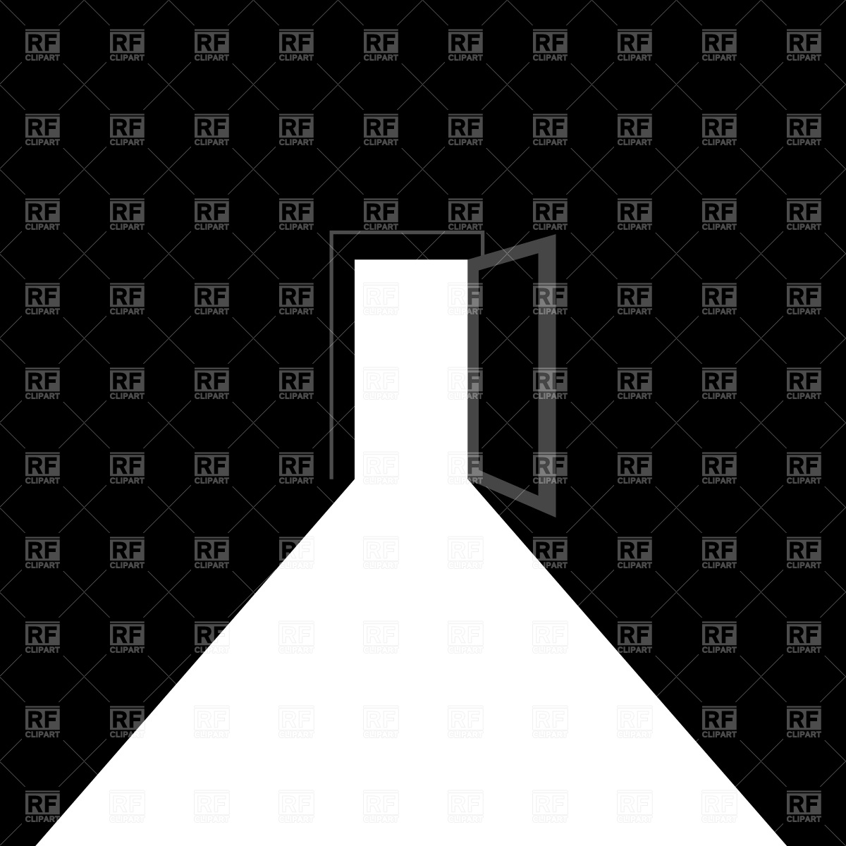 1200x1200 Open Door Free Vector Image Vector Artwork Of Architecture
