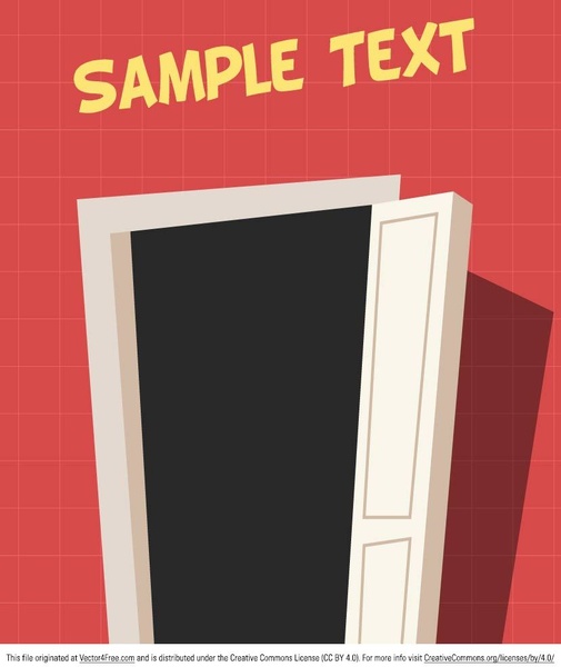505x600 Cartoon Door Vector Free Vector In Adobe Illustrator