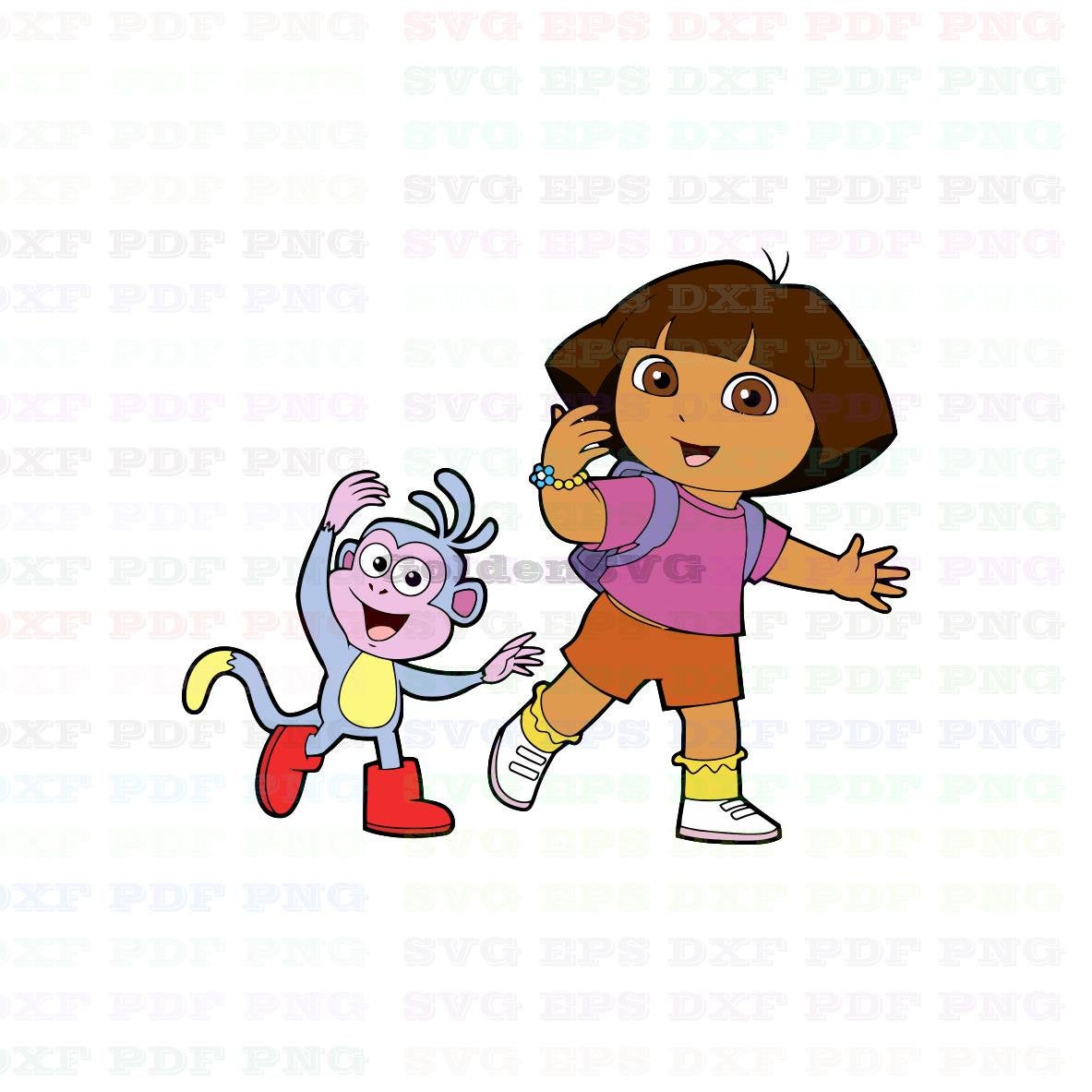 1183x1183 Dora And Boots Dora The Explorer Dxf Pdf Png Cricut Etsy